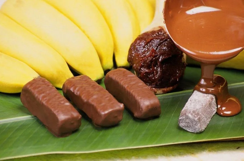 Bananinha com Cobertura de Chocolate do Tachão de Ubatuba