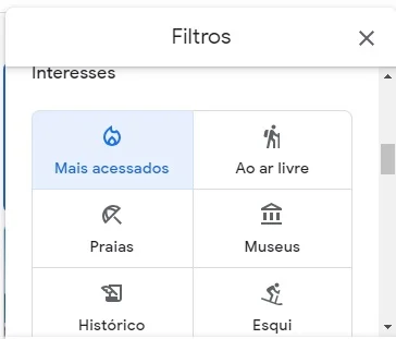 Filtros baseados em interesses